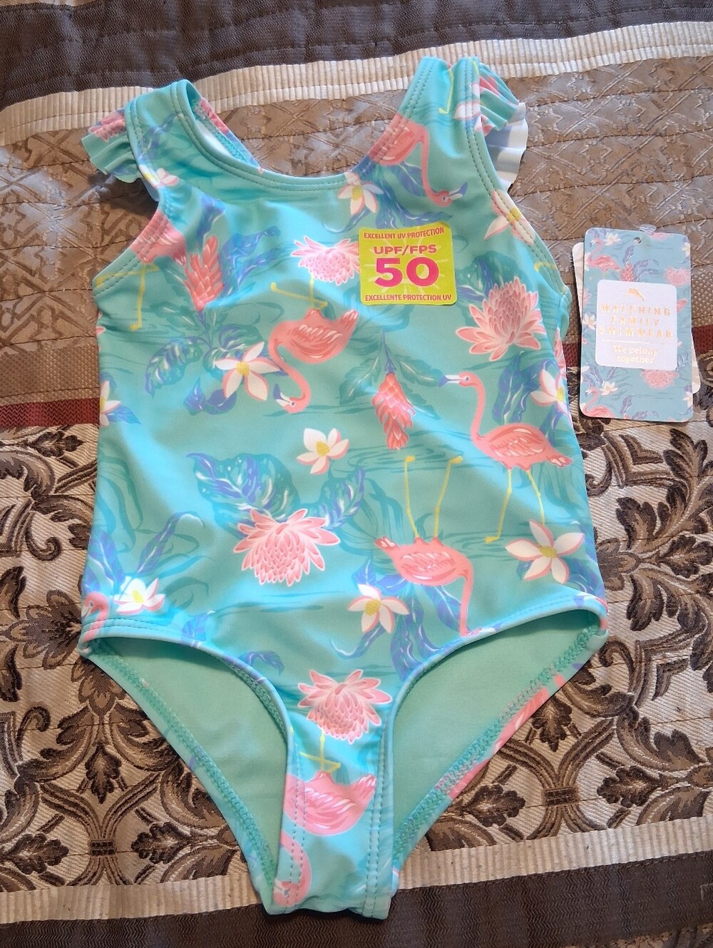 Tommy Bahama Kid 18M Swimwear Flamingo Baby Girls UPF 50β Excellent Protection